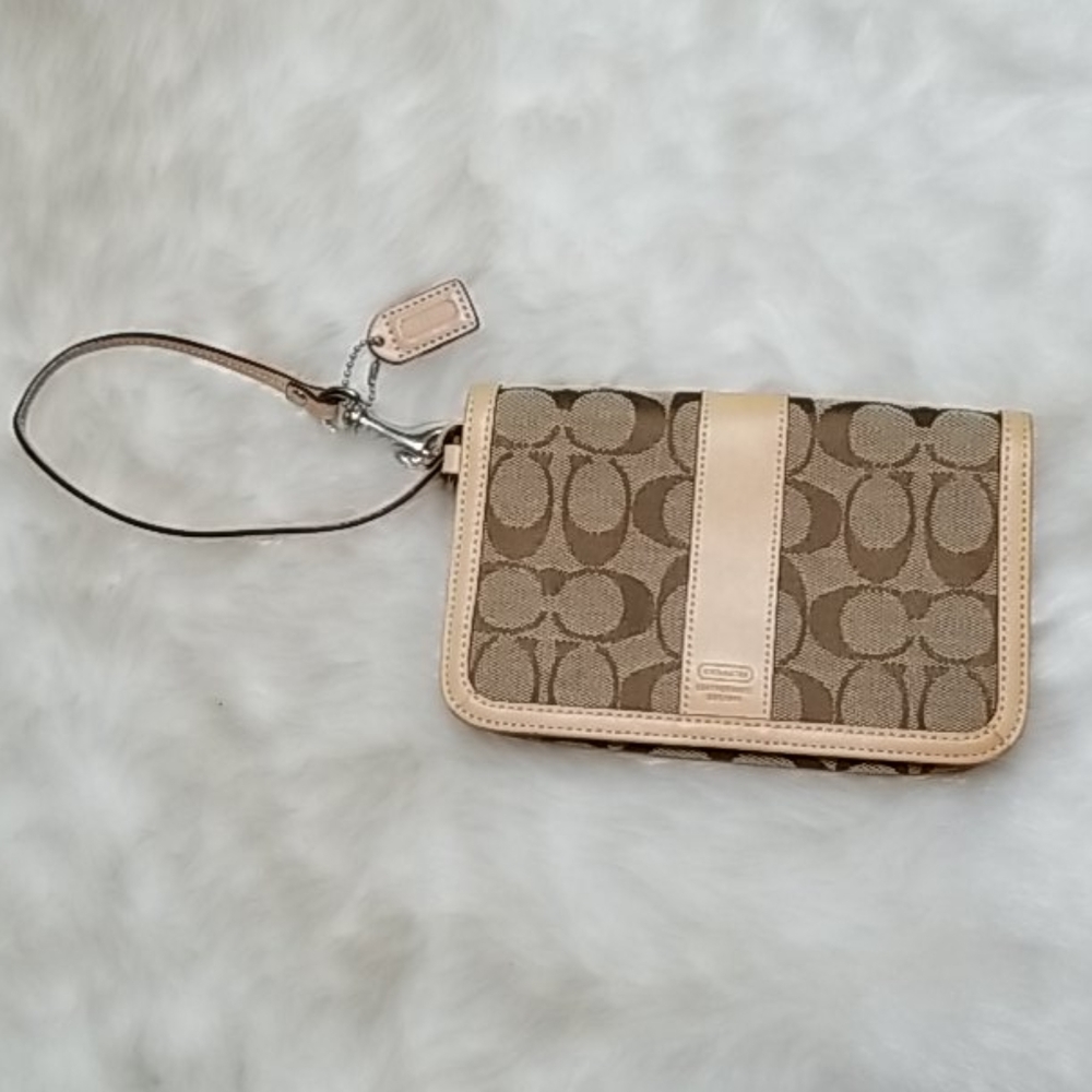 Coach Signature Wristlet
